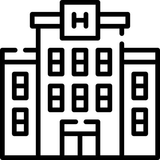 Hotel lodging building hotel service icon