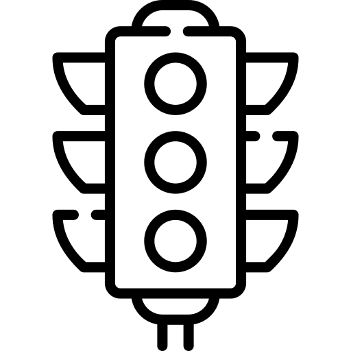 Traffic lights stop signal signaling transportation icon Traffic lights stop signal signaling transportation icon