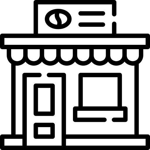 Coffee shop shop cafe architecture and city icon Coffee shop shop cafe architecture and city icon