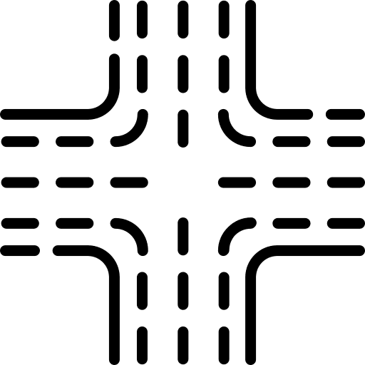 Crossroad traffic crossroad driving icon Crossroad traffic crossroad driving icon