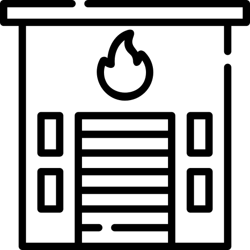 Fire station architecture and city fire station firefighters icon Fire station architecture and city fire station firefighters icon