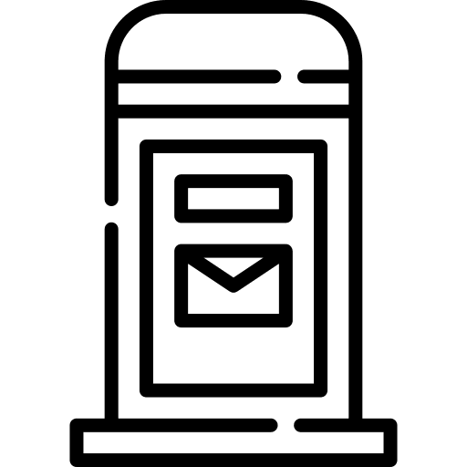 Mail box postal service letterbox mail box icon Mail box postal service letterbox mail box icon