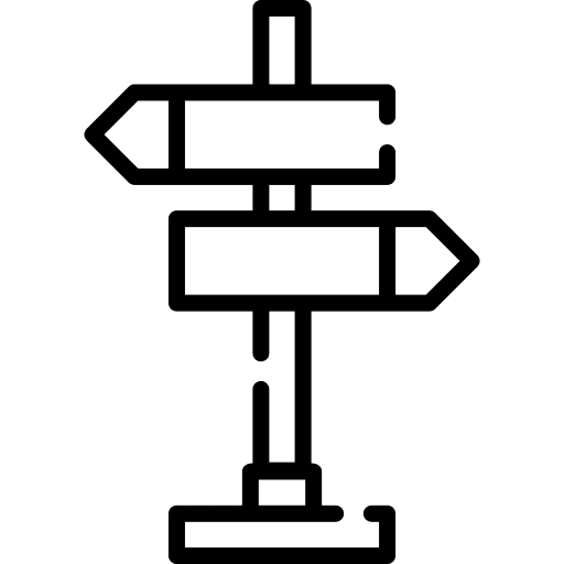 Sign post direction travel way icon Sign post direction travel way icon