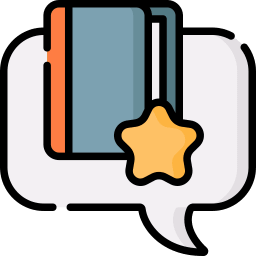 Book recommend communication read icon