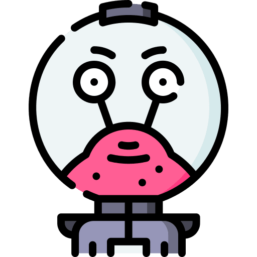 Alien monster science fiction character icon