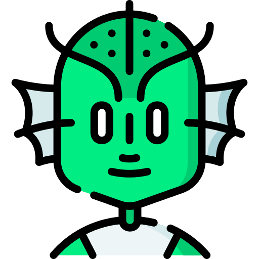 Fish science fiction avatar young icon