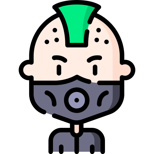 Character user man sunglasses icon