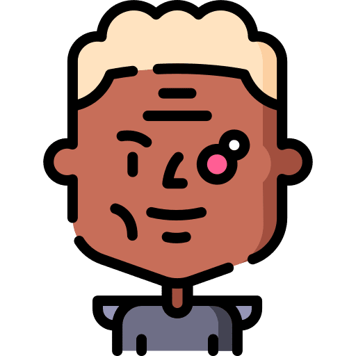 Man avatar vr glasses character icon