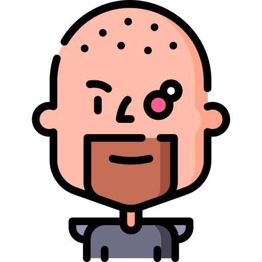 Man beard sci fi avatar icon