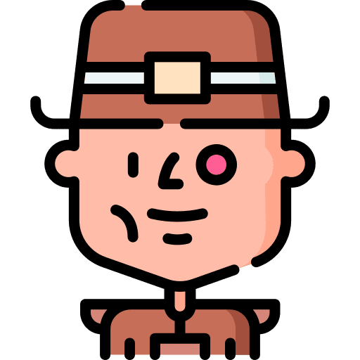 Man cyber punk avatar hat icon