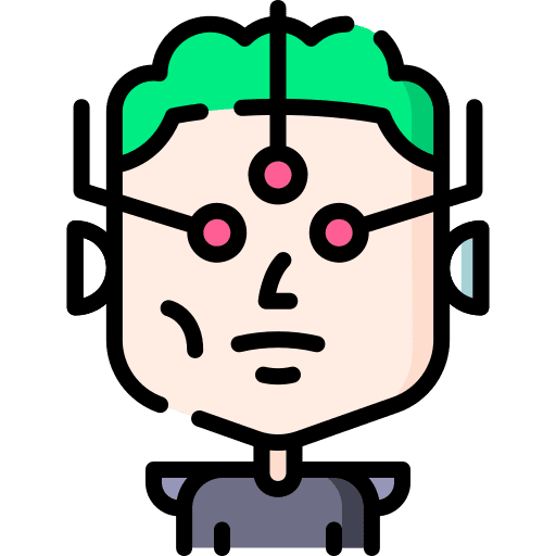 Man futuristic character sci fi icon