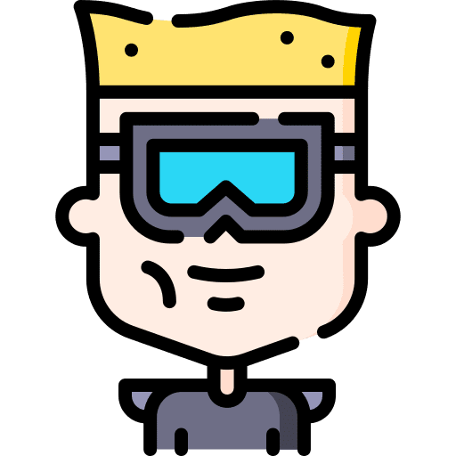 Man science fiction sci fi character icon