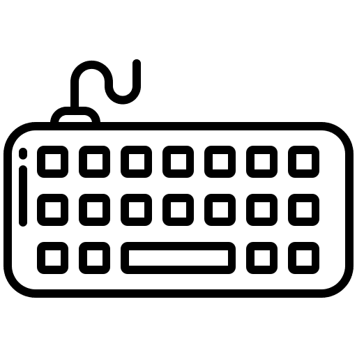 Keyboard eletronics input keyboard icon