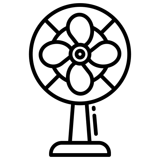 Fan household appliance fresh equipment icon Fan household appliance fresh equipment icon