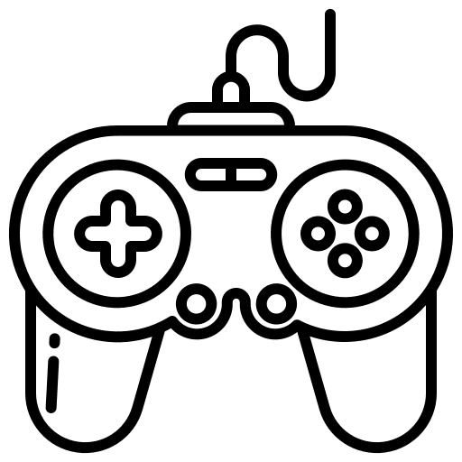 Gamepad joystick gaming video games icon Gamepad joystick gaming video games icon