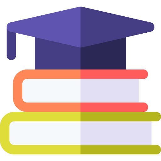Education books school subjects icon