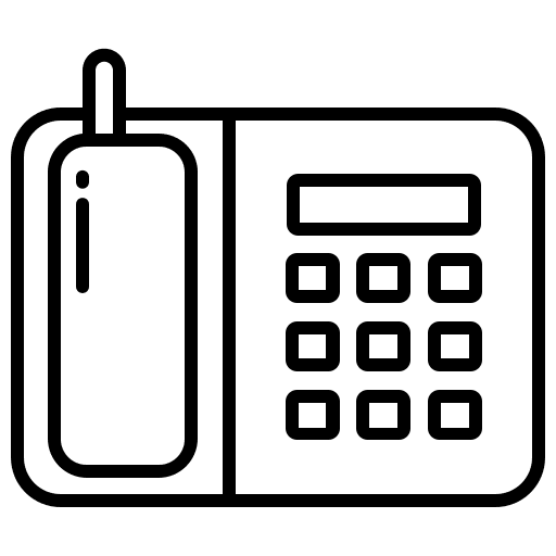Telephone phone office material tools and utensils icon Telephone phone office material tools and utensils icon