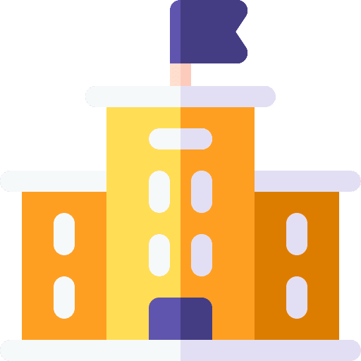 College buildings college architecture and city icon