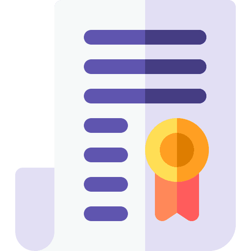 Certificate diploma patent education icon Certificate diploma patent education icon