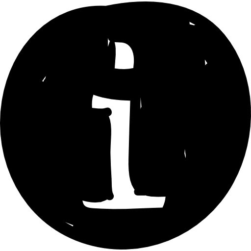 Info button info letter i interface icon