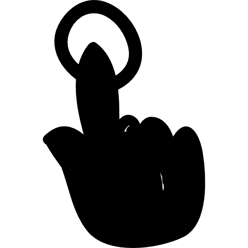 Pressing button button push button gesture icon