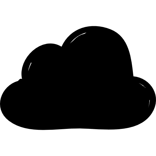 Plain cloud nature weather cloudy icon