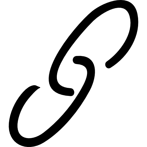 Chain links hyperlink interface link icon