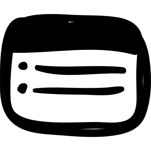 Window with list interface window list icon
