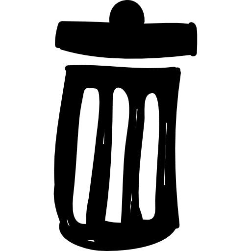 Rubbish bin remove delete can icon
