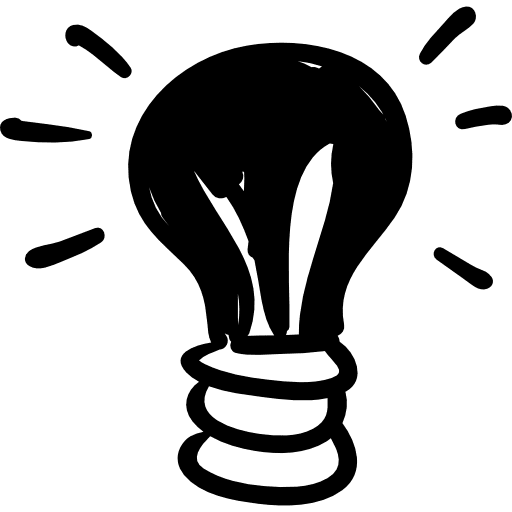 Light bulb networking bulb idea icon