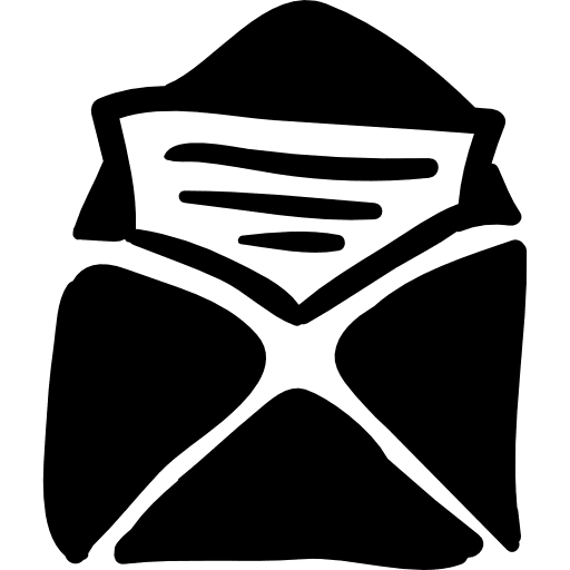 Open letter envelope networking email icon
