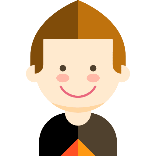 Boy man young user icon