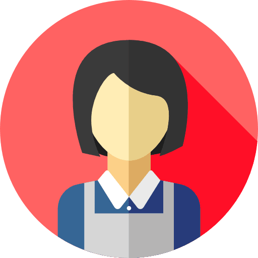 Maid professions and jobs social user icon