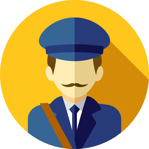 Postman avatar social profession icon Postman avatar social profession icon