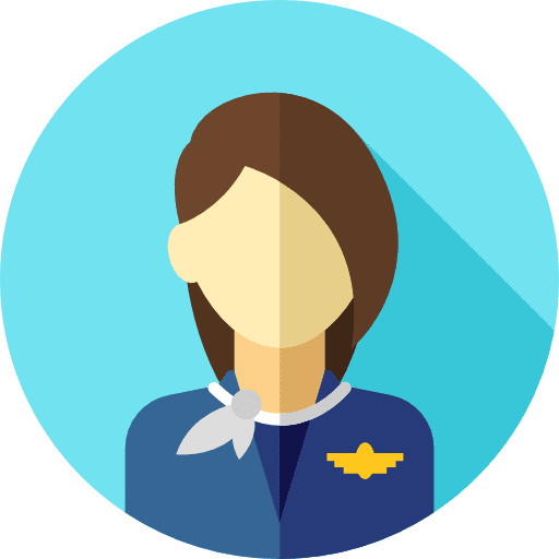 Stewardess profession stewardess user icon Stewardess profession stewardess user icon