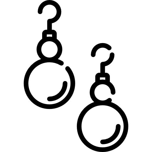 Earrings jewel fashion accesory icon Earrings jewel fashion accesory icon