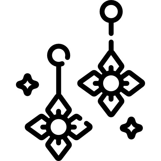 Earrings jewelry accesory jewel icon Earrings jewelry accesory jewel icon