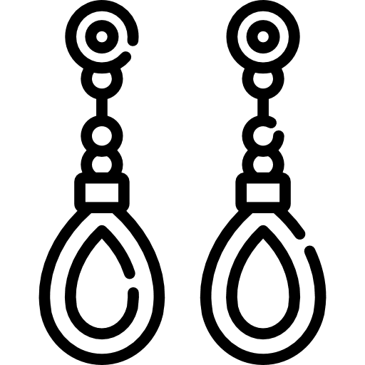 Earrings earrings accesory elegant icon Earrings earrings accesory elegant icon