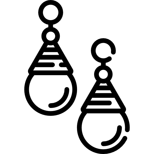 Earrings earrings accesory elegant icon Earrings earrings accesory elegant icon