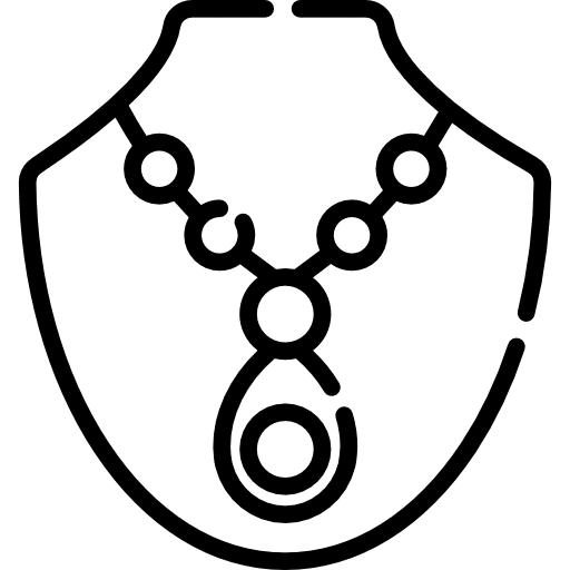 Necklace gem fashion jewelry icon Necklace gem fashion jewelry icon