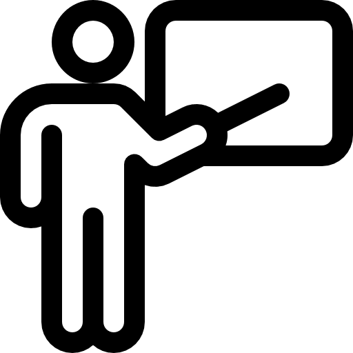 Class class person demonstration icon