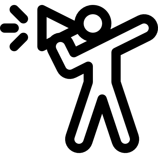 Coach loudspeaker coach encourage icon