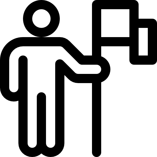 Goal leadership goal success icon