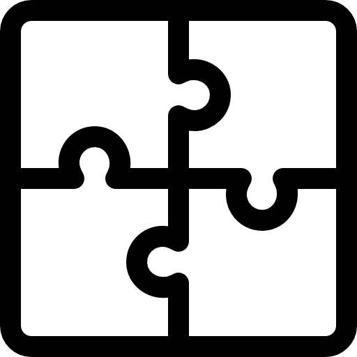 Puzzle creativity jigsaws gaming icon