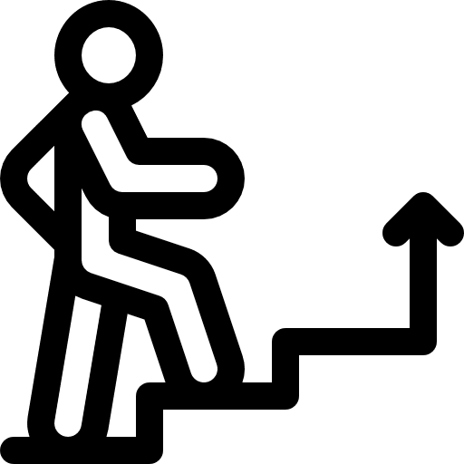 Success humanpictos seo and web career icon