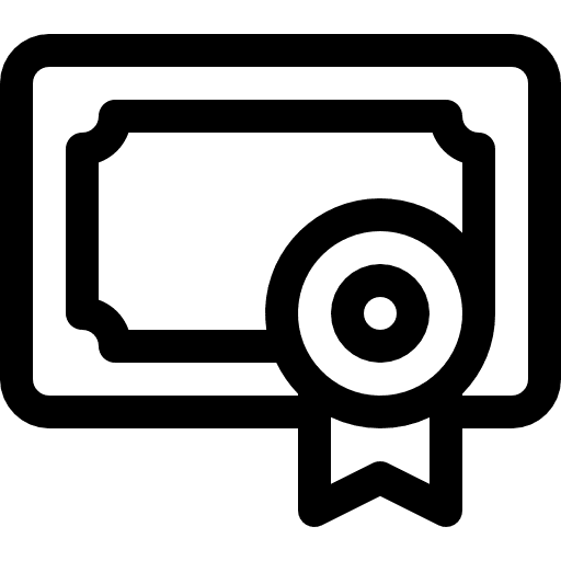 Diploma degree contract education icon