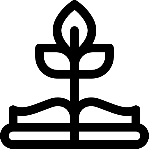 Growth open book book growth icon