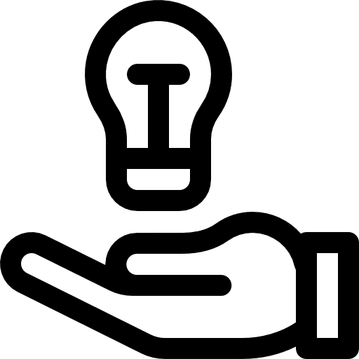 Idea illumination electronics light bulb icon