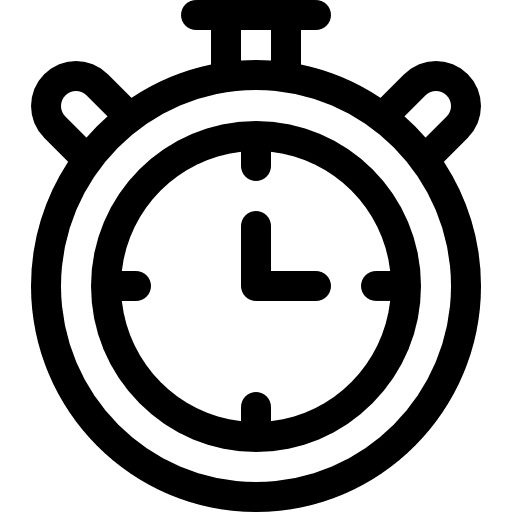 Stopclock time chronometer time and date icon