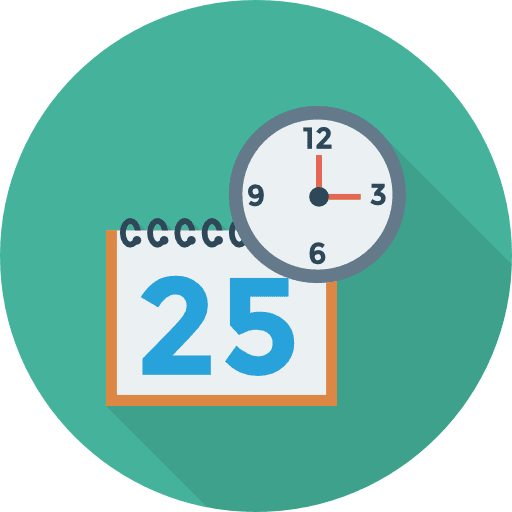 Calendar time time and date calendar icon